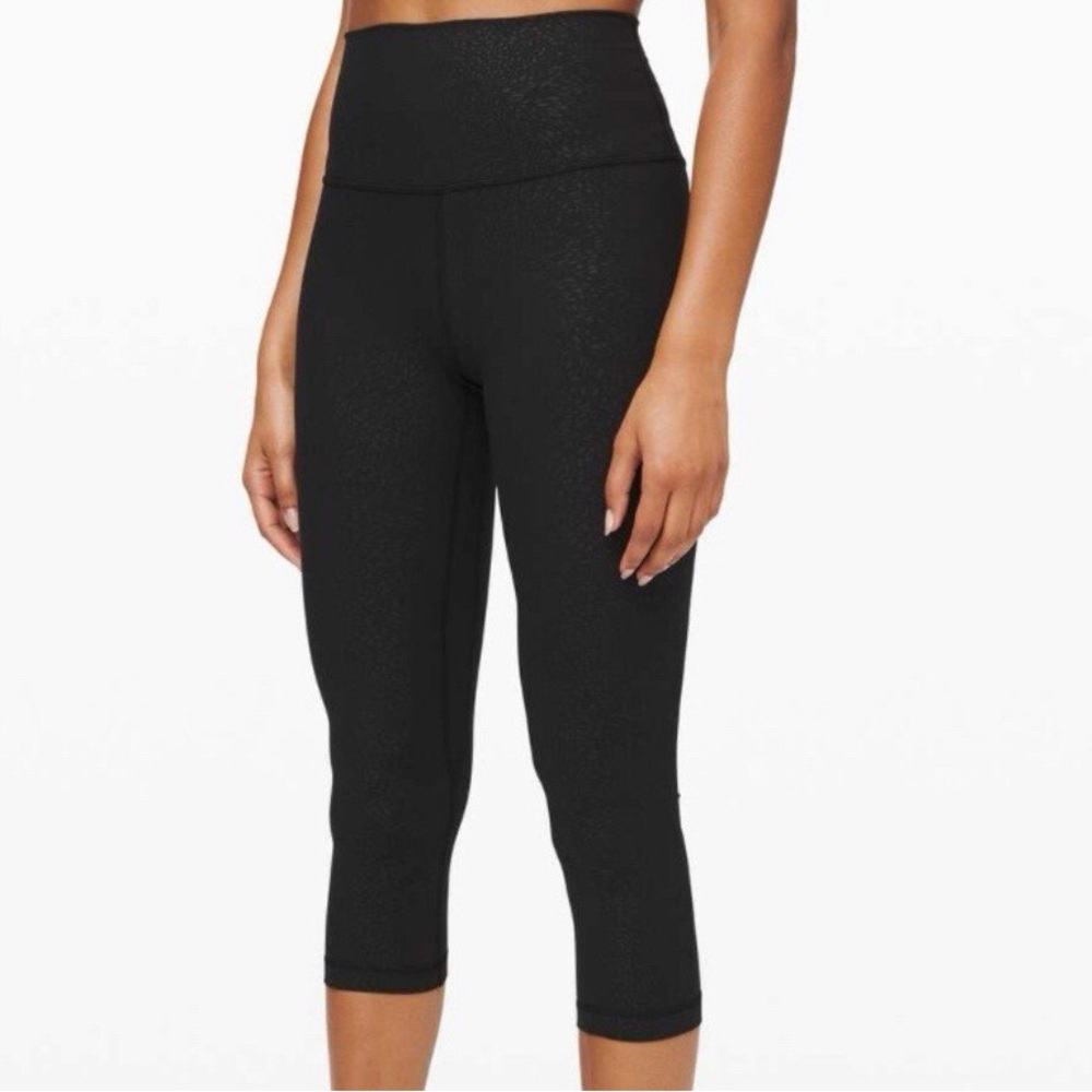 lululemon athletica Black High-Rise Capri Leggings